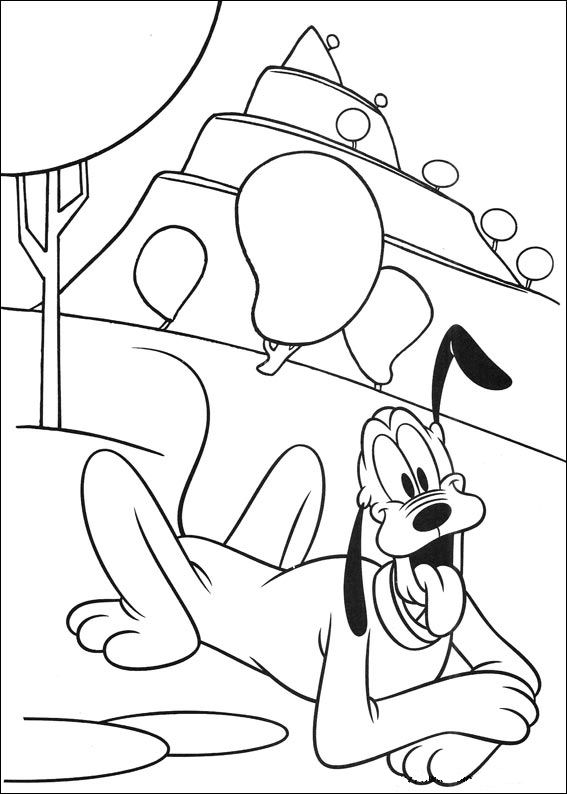 Plansa de colorat cu Pluto 31 25